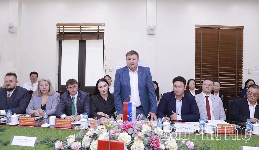 Thúc đẩy hợp tác giữa đơn vị, doanh nghiệp hai tỉnh Phú Thọ - Sakhalin (Nga)