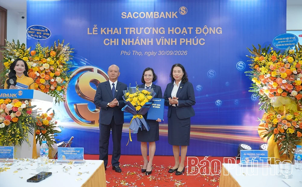 SACOMBANK khai trương Chi nhánh Vĩnh Phúc, đồng hành cùng đà phát triển kinh tế địa phương