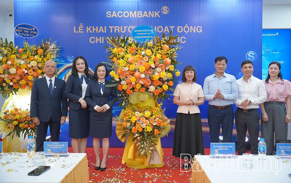 SACOMBANK khai trương Chi nhánh Vĩnh Phúc, đồng hành cùng đà phát triển kinh tế địa phương