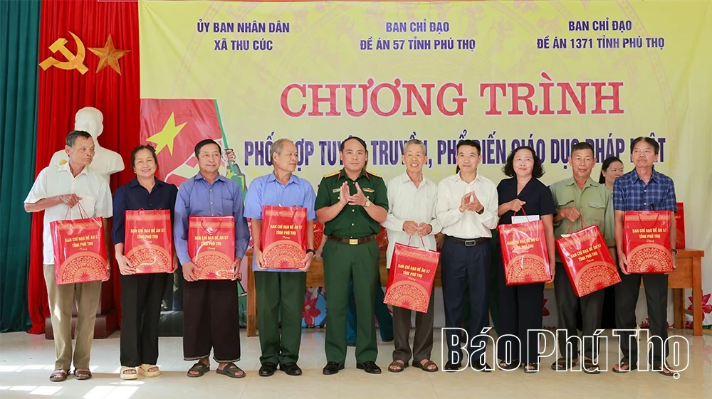 Tuyên truyền, phổ biến giáo dục pháp luật tại thôn Mỹ Á, xã Thu Cúc