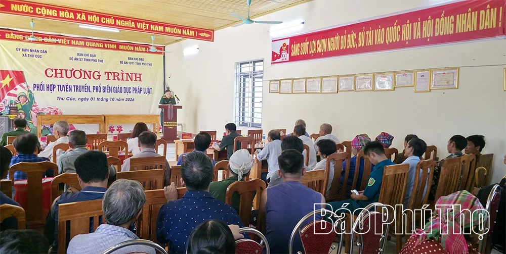 Tuyên truyền, phổ biến giáo dục pháp luật tại thôn Mỹ Á, xã Thu Cúc