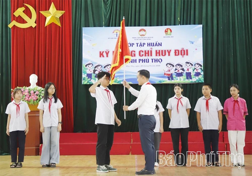 Bồi dưỡng kỹ năng chỉ huy Đội cho 150 học sinh năm học 2026-2027