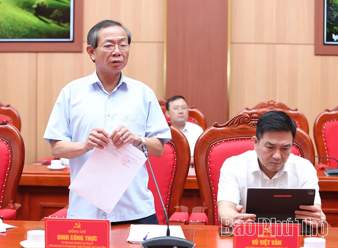 Ban Thường vụ Tỉnh ủy cho ý kiến các nhiệm vụ, giải pháp thúc đẩy phát triển kinh tế - xã hội