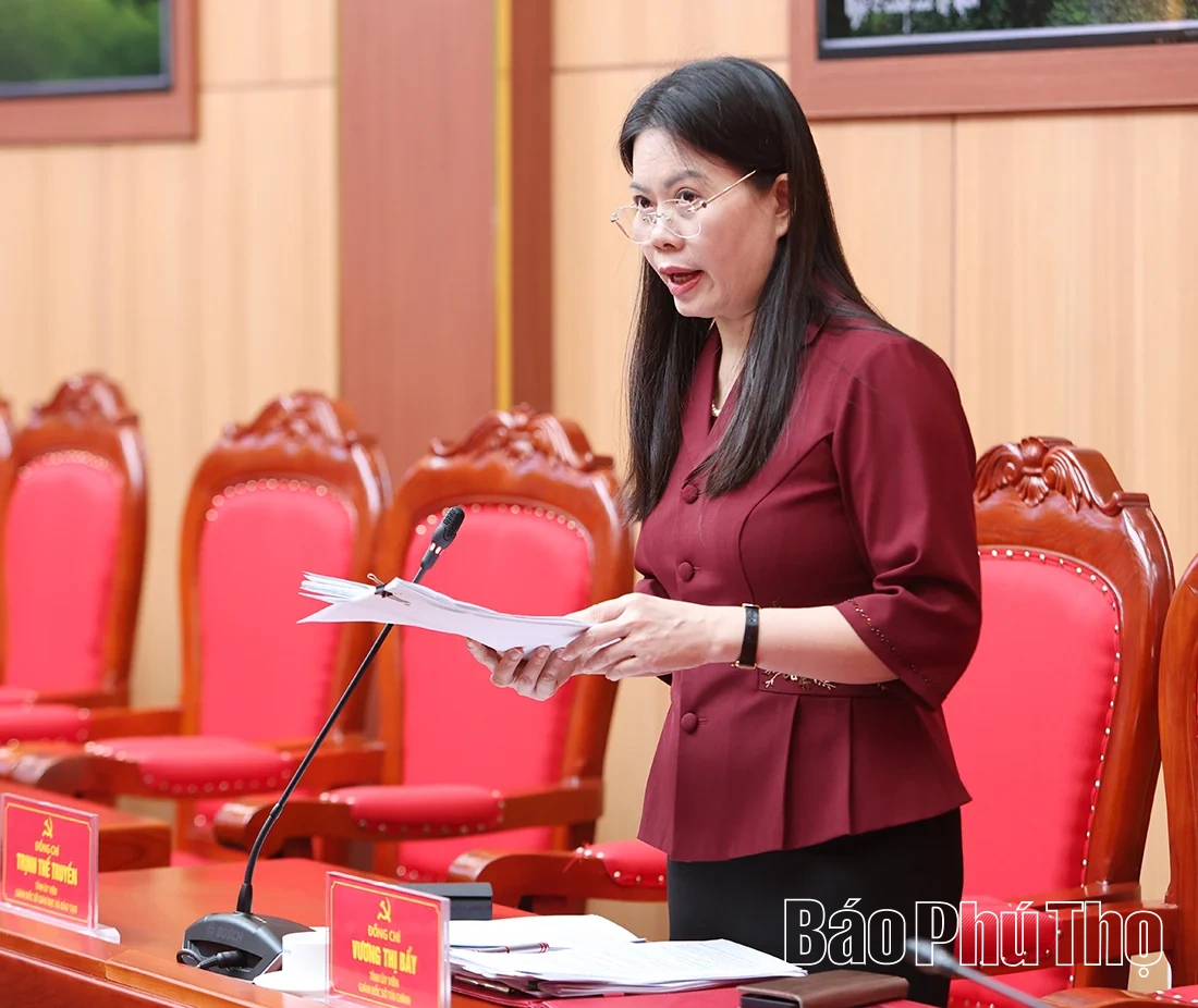 Ban Thường vụ Tỉnh ủy cho ý kiến các nhiệm vụ, giải pháp thúc đẩy phát triển kinh tế - xã hội