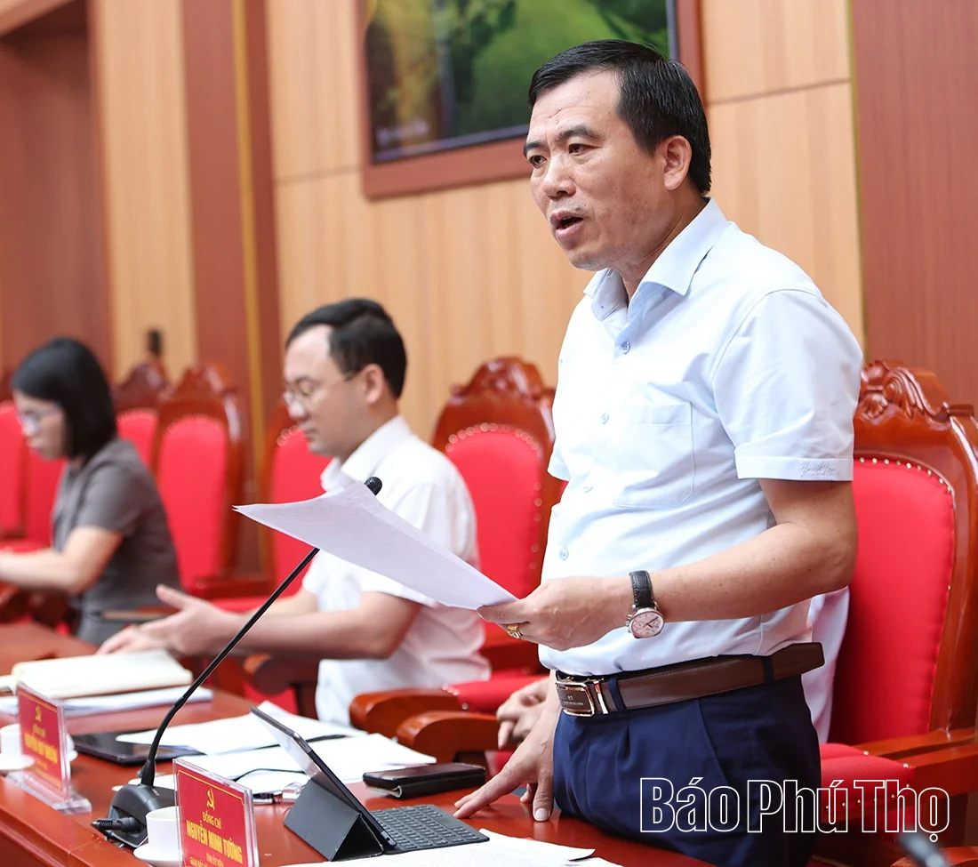 Ban Thường vụ Tỉnh ủy cho ý kiến các nhiệm vụ, giải pháp thúc đẩy phát triển kinh tế - xã hội