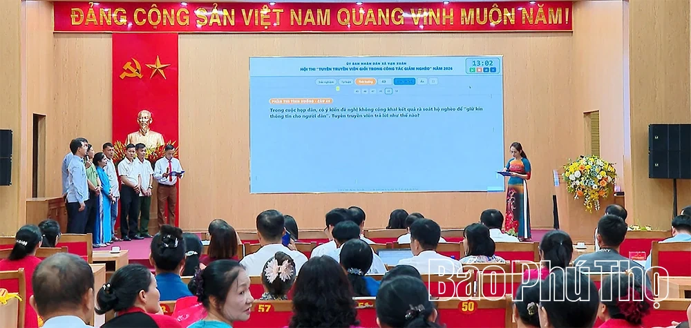 Hội thi “Tuyên truyền viên giỏi trong công tác giảm nghèo”