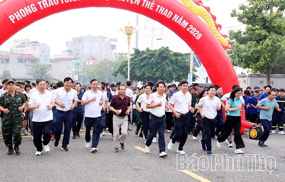 Phú Thọ hưởng ứng phong trào rèn luyện thể dục, thể thao trong Nhân dân