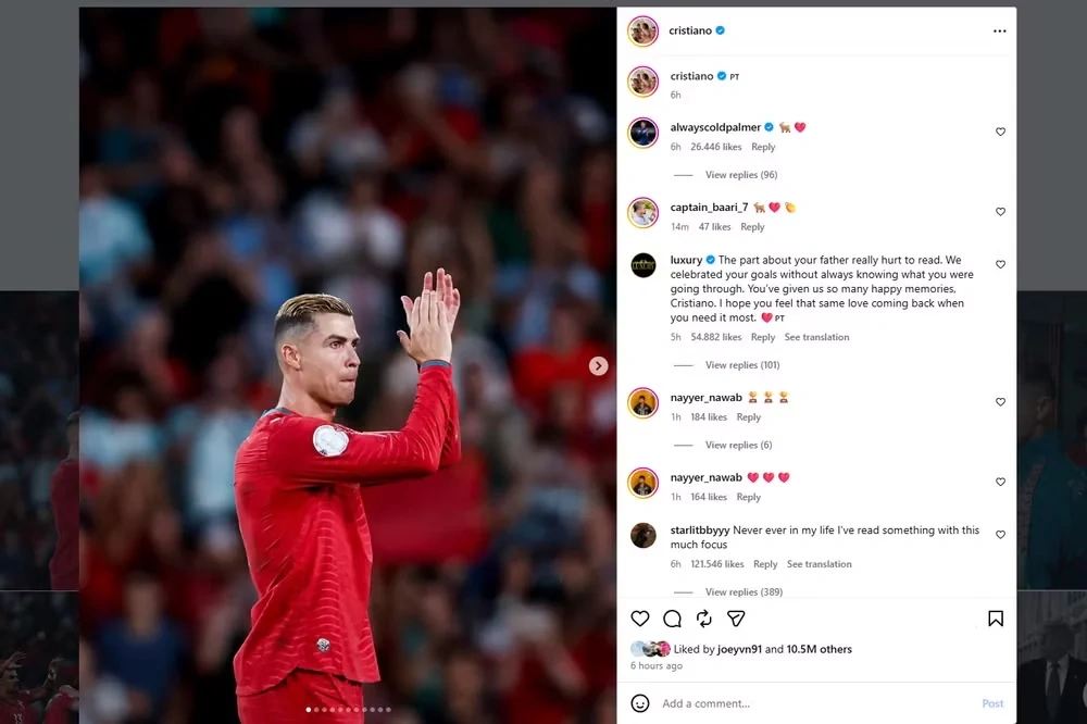 Ronaldo lên tiếng về việc rời đội tuyển Bồ Đào Nha