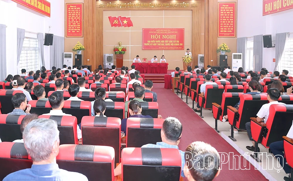 Đoàn đại biểu Quốc hội tỉnh tiếp xúc cử tri tại xã Sơn Đông
