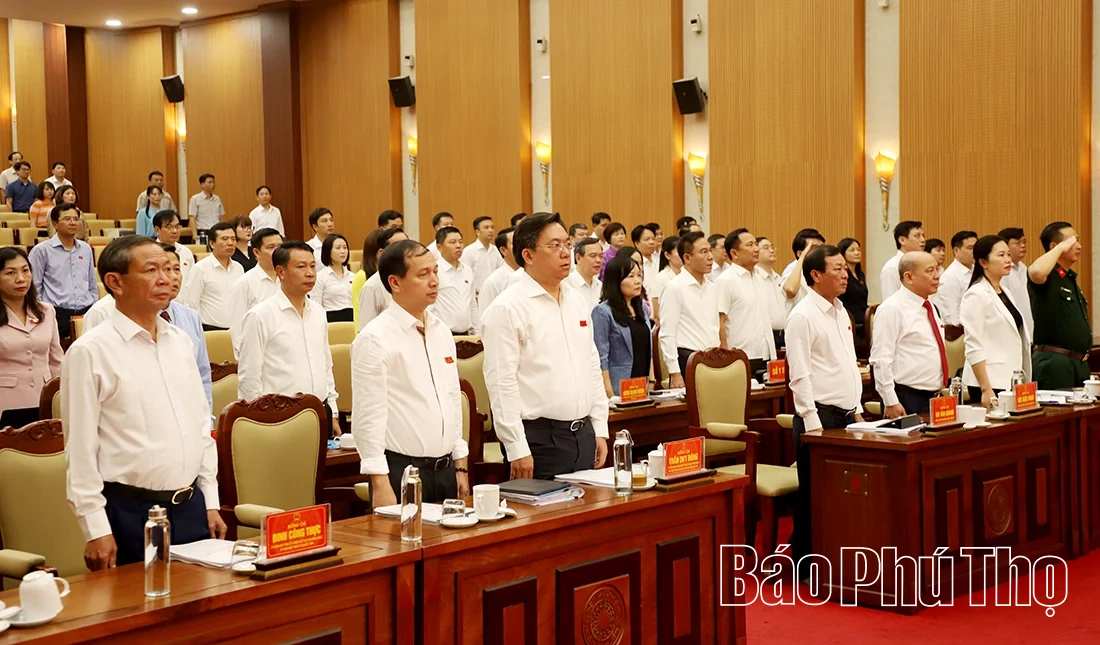 Khai mạc Kỳ họp thứ Năm, HĐND tỉnh Phú Thọ khóa XX