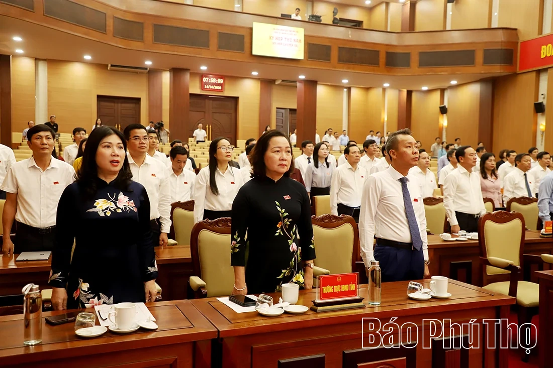 Khai mạc Kỳ họp thứ Năm, HĐND tỉnh Phú Thọ khóa XX