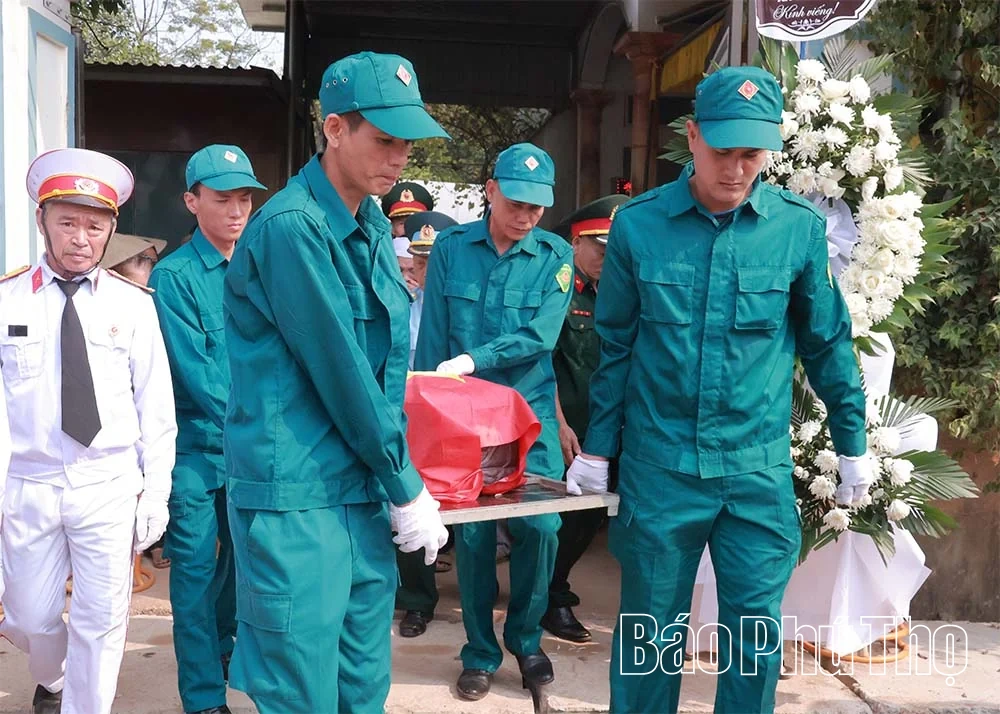Đón nhận, truy điệu và an táng hài cốt liệt sĩ Trần Phương Sáu