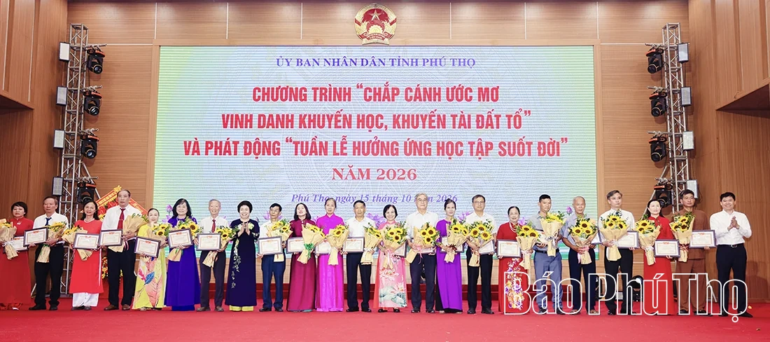 Chắp cánh ước mơ - Vinh danh khuyến học, khuyến tài Đất Tổ