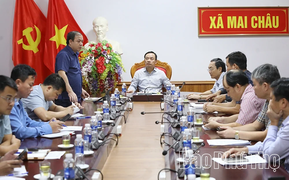 Kiểm tra tiến độ các dự án giao thông tại Mai Châu