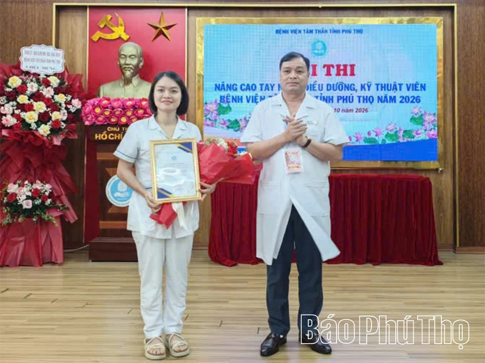 Bệnh viện Tâm thần tỉnh Phú Thọ tổ chức hội thi nâng cao tay nghề điều dưỡng, kỹ thuật viên
