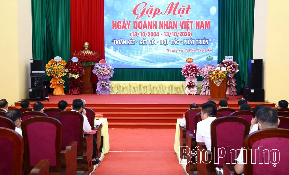 Xã Thổ Tang gặp mặt doanh nghiệp nhân Ngày Doanh nhân Việt Nam