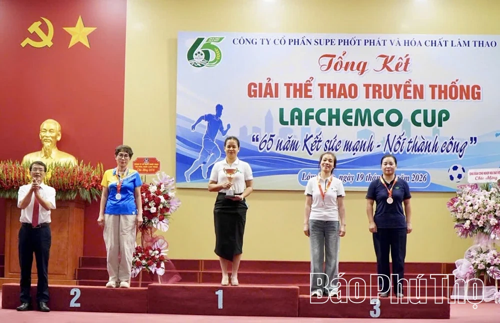 Trao giải cuộc thi Ngày hội Sáng tạo xanh và tổng kết Giải thể thao truyền thống LAFCHEMCO CUP năm 2026