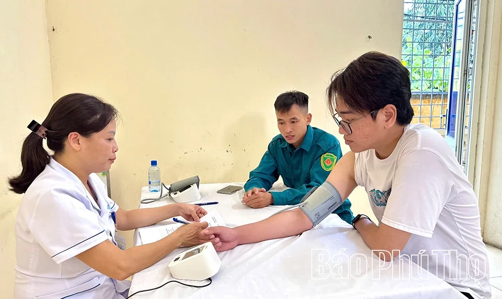 Xã Vĩnh Tường tổ chức khám sơ tuyển nghĩa vụ quân sự năm 2027