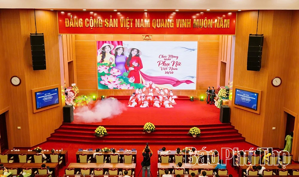 Công ty Điện lực Phú Thọ tổ chức mít tinh kỷ niệm Ngày Phụ nữ Việt Nam 20/10