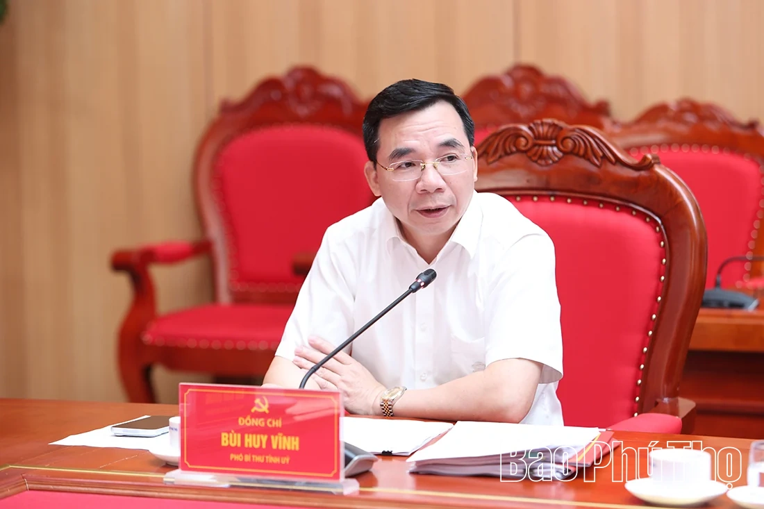 Ban Thường vụ Tỉnh ủy cho ý kiến nhiều nội dung quan trọng về phát triển kinh tế - xã hội