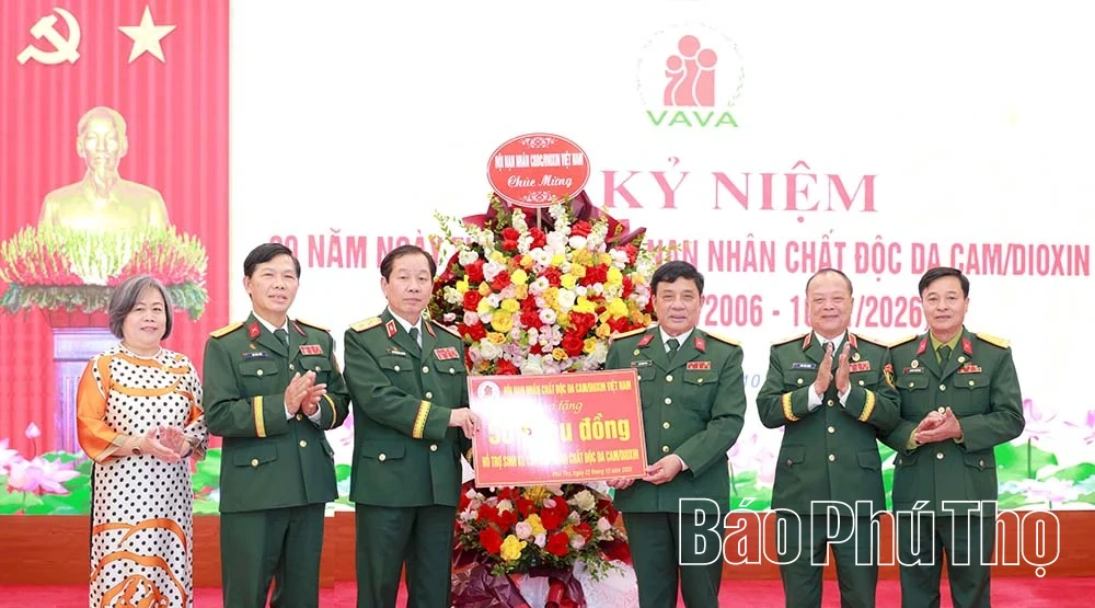 Hội Nạn nhân chất độc da cam/dioxin tỉnh Phú Thọ&nbsp;kỷ niệm 20 năm ngày thành lập