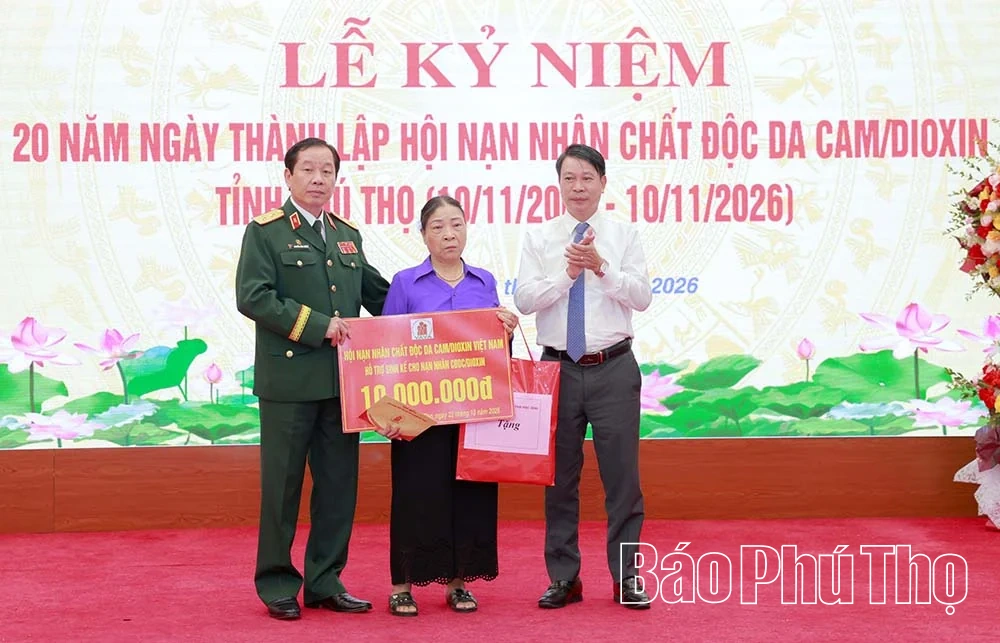 Hội Nạn nhân chất độc da cam/dioxin tỉnh Phú Thọ&nbsp;kỷ niệm 20 năm ngày thành lập