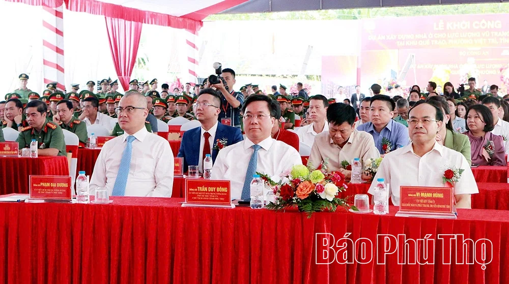Khởi công dự án nhà ở quy mô 1.085 căn hộ cho lực lượng Công an nhân dân tại phường Việt Trì