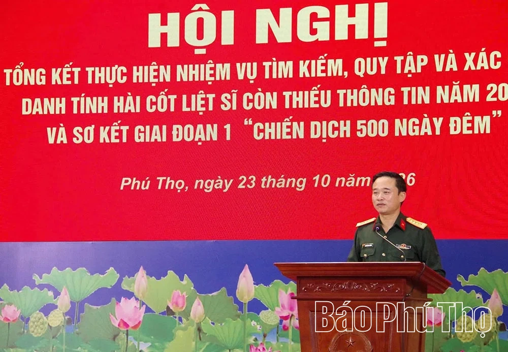 Sơ kết giai đoạn 1 Chiến dịch 500 ngày đêm tìm kiếm, quy tập và xác định danh tính hài cốt liệt sĩ