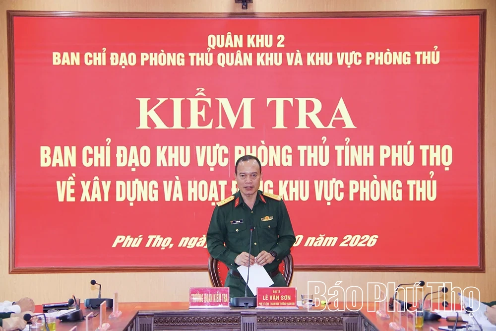 Tập trung nguồn lực xây dựng và củng cố vững chắc khu vực phòng thủ tỉnh Phú Thọ