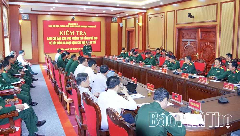 Tập trung nguồn lực xây dựng và củng cố vững chắc khu vực phòng thủ tỉnh Phú Thọ