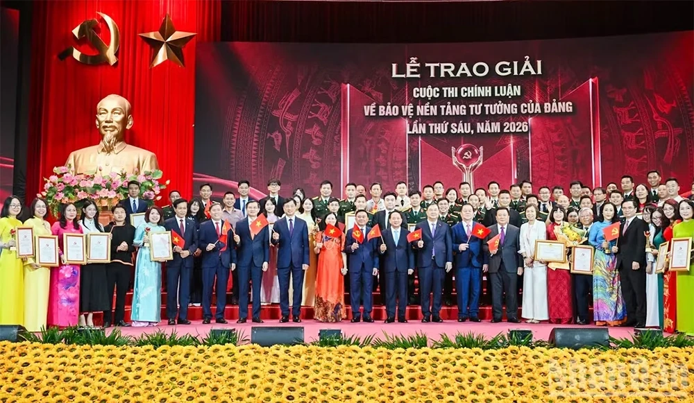 Lễ trao giải Cuộc thi chính luận về bảo vệ nền tảng tư tưởng của Đảng, lần thứ sáu, năm 2026