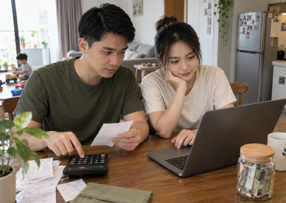Điều chỉnh ngân sách hằng tháng theo giá cả của các khoản chi thay đổi thường xuyên