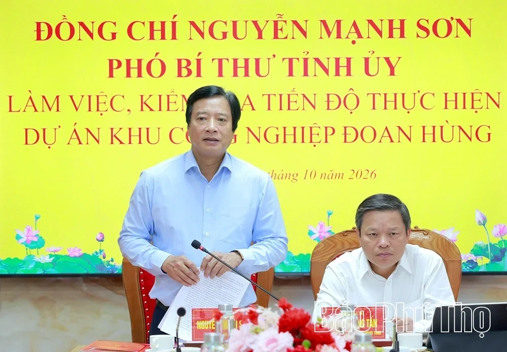 Proactively Coordinating, Effectively Deploying the Investment Construction and Infrastructure Business Project of Doan Hung Industrial Park