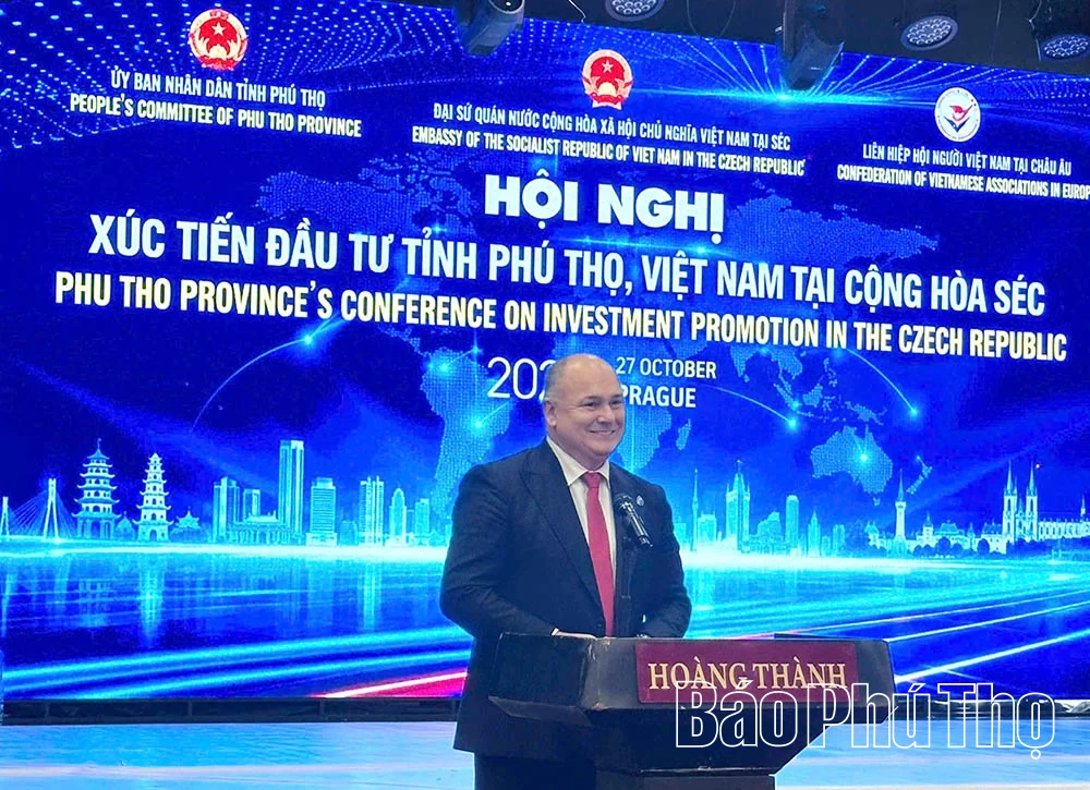 Tỉnh Phú Thọ đẩy mạnh hợp tác với các đối tác Cộng hòa Czech