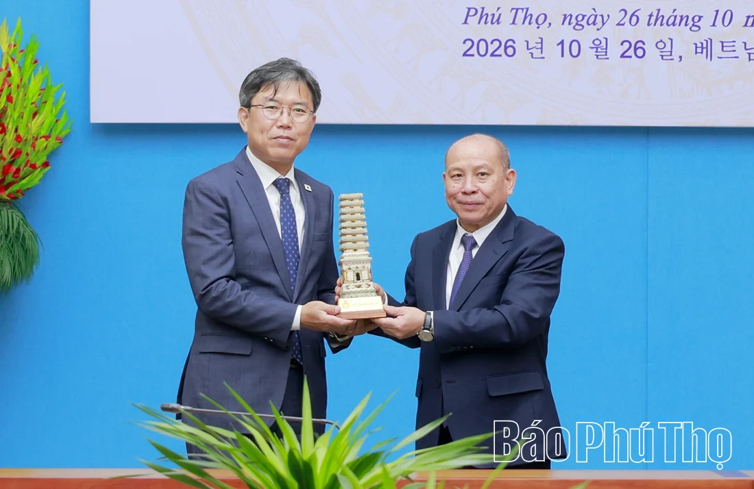 Tăng cường hợp tác hữu nghị giữa Phú Thọ và tỉnh Chungcheongbuk (Hàn Quốc)