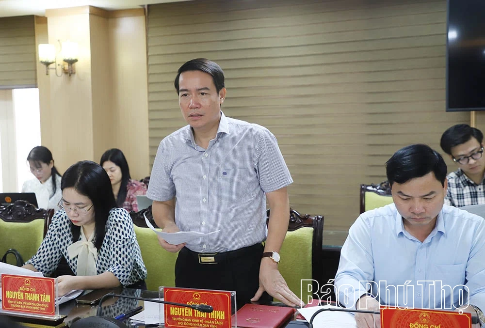 Thường trực HĐND tỉnh xem xét kết quả thẩm tra các nội dung trình Kỳ họp thứ Sáu HĐND tỉnh khóa XX