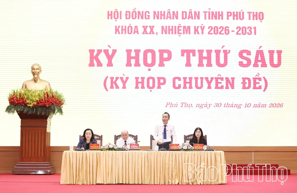 Kỳ họp thứ Sáu, HĐND tỉnh Phú Thọ khóa XX: Thảo luận các vấn đề trọng tâm về giao thông, địa giới hành chính