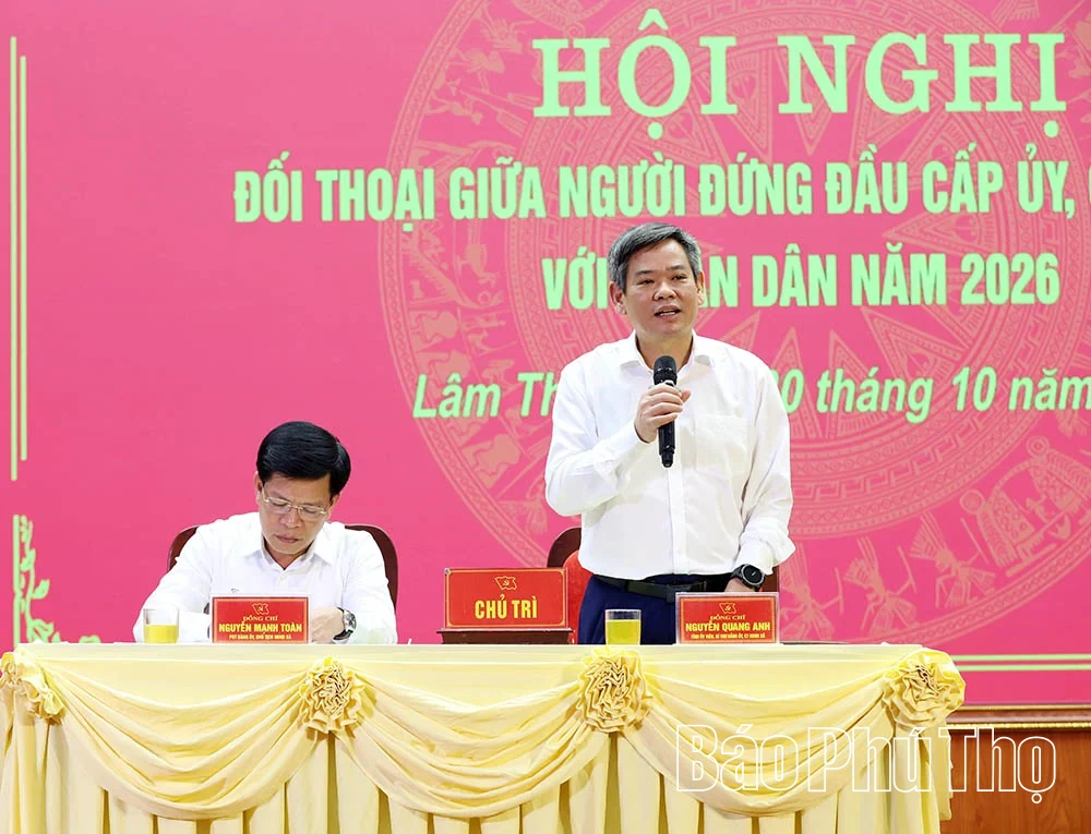 Xã Lâm Thao tổ chức đối thoại giữa người đứng đầu cấp ủy, chính quyền với Nhân dân