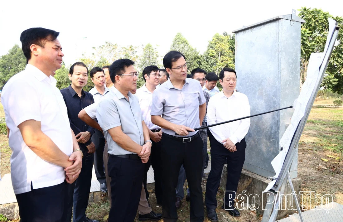 Phó Chủ tịch UBND tỉnh Vũ Việt Văn kiểm tra tiến độ Dự án các đô thị xanh