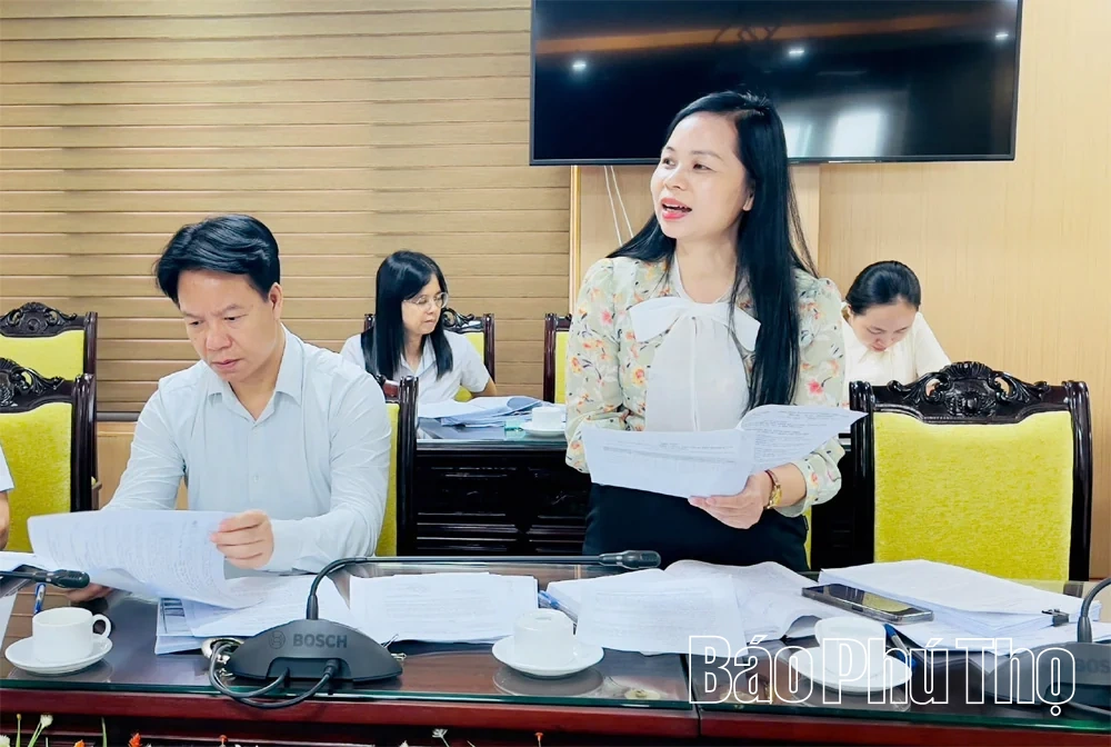 Ban Pháp chế HĐND tỉnh thẩm tra dự thảo nghị quyết trình kỳ họp chuyên đề HĐND tỉnh