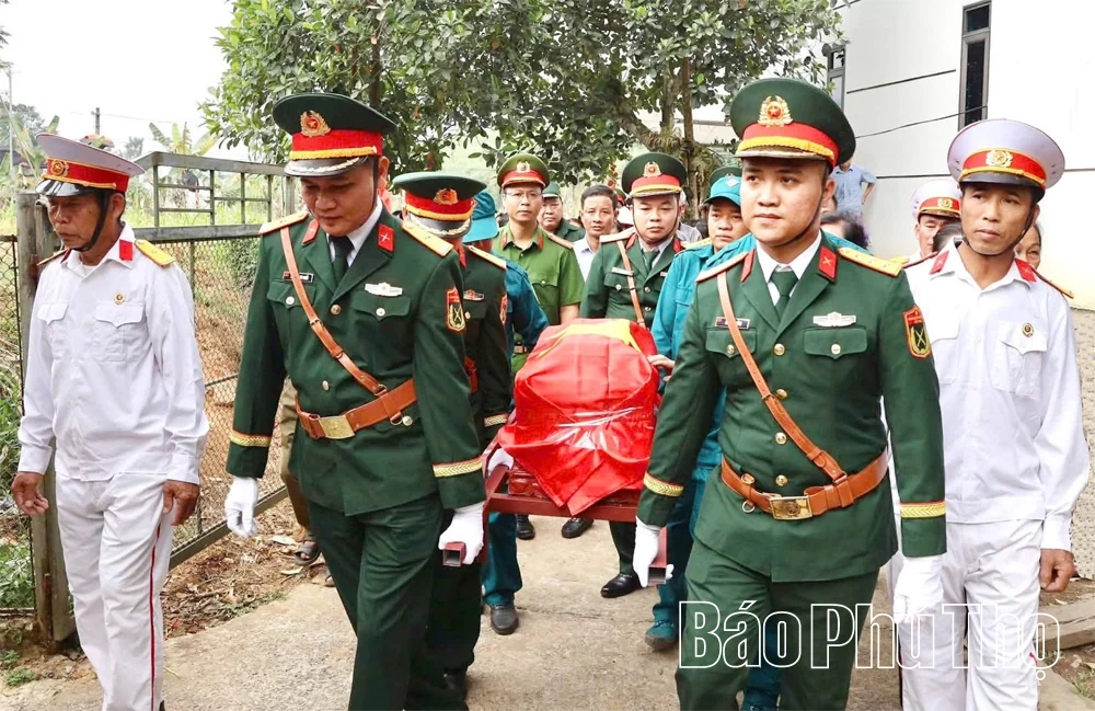 Xã Sơn Lương đón nhận, truy điệu và an táng hài cốt liệt sĩ Hoàng Văn Thịnh