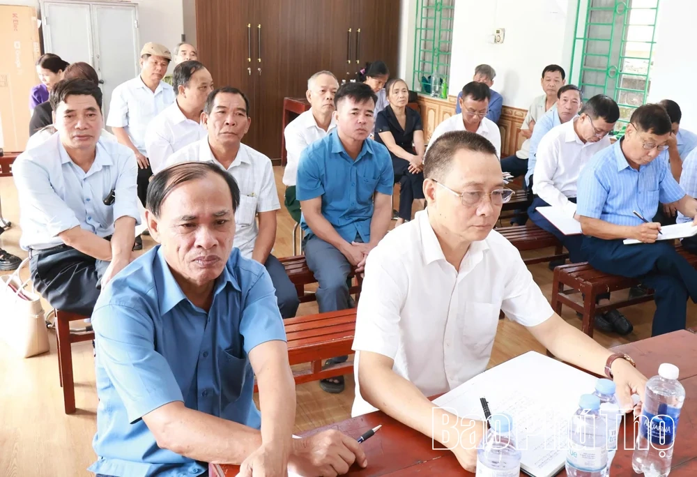 Xã Bản Nguyên sinh hoạt chuyên để tháo gỡ vướng mắc Dự án Gò Dâu - Gò Táo