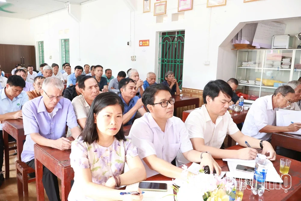 Xã Bản Nguyên sinh hoạt chuyên để tháo gỡ vướng mắc Dự án Gò Dâu - Gò Táo