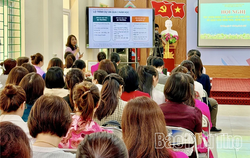 Tập huấn phương pháp đọc và trao tặng sách cho các trường mầm non
