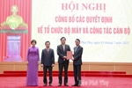 Hội nghị công bố các quyết định về tổ chức bộ máy và công tác cán bộ