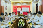 Đoàn giám sát của Ban Thường vụ Tỉnh ủy làm việc tại xã Thanh Ba