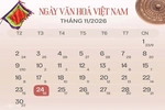 Chọn 24/11 là Ngày Văn hóa Việt Nam, người lao động được nghỉ lễ