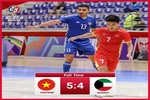 Tuyển Việt Nam thắng kịch tính 5-4 Kuwait ở VCK futsal châu Á