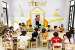 Trẻ mầm non hứng thú với phương pháp giáo dục STEAM