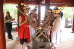 Performing bronze drum beating and “dam duong” for the Hung Kings Commemoration